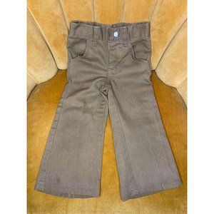 VINTAGE WRANGLER JEANS - Toddler - Brown - Bell Bottom - Size 2 Slim - Pockets